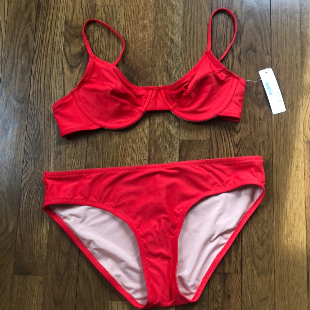J.  Crew Red bikini - NEW!